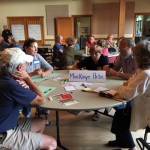 Contributed photo                                Participants discuss fire prevention.