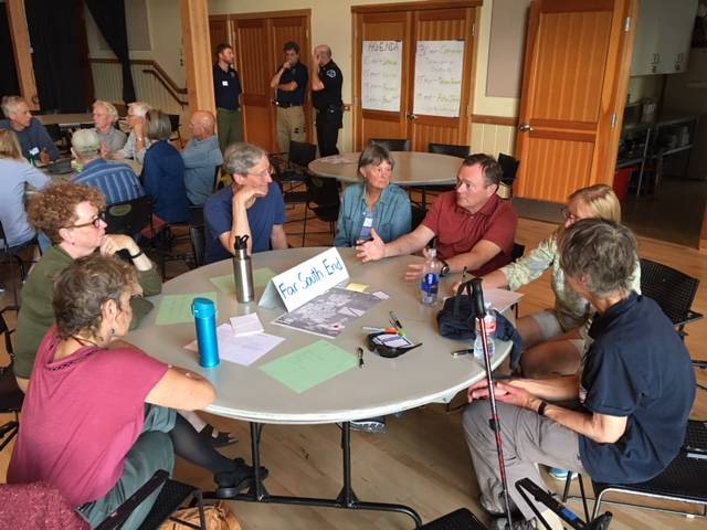 Contributed photo                                Participants discuss fire prevention.