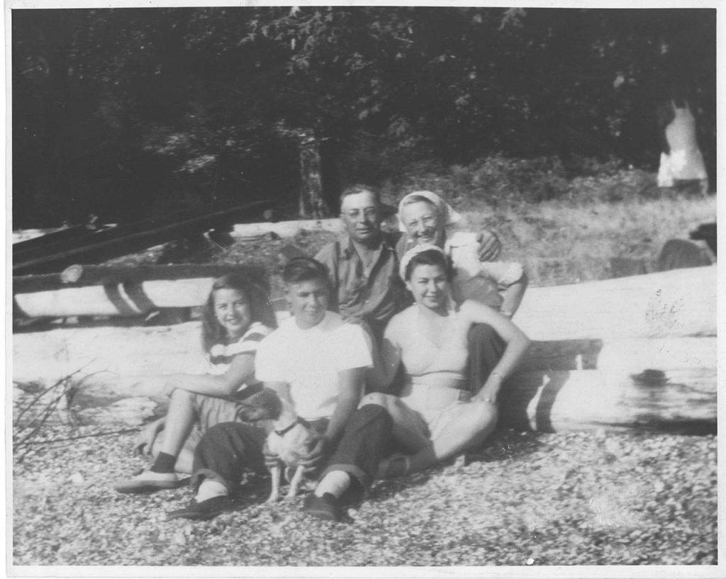 Contributed photo                                Bill Chevalier and Lizzy Graignic Chevaliers family on Stuart Island.
