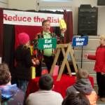 Contributed photo/Photo by Terry Pottle, Principal OCS                                Students in grades 3-6 puzzled by what happened to Handy Andys picture of a balanced meal.