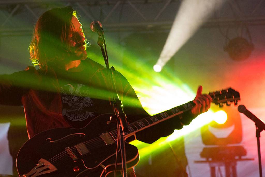 The Burned performs on San Juan and Lopez