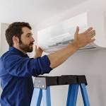 Contributed photo/OPALCO                                Ductless heat pump unit in a living room.