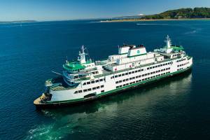 Washington State Ferries Suquamish as seen her during recent sea trials. <em>(Photo credit: Washington State Ferries)</em>