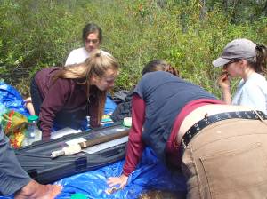 Drilling into the past at Hummel Lake
