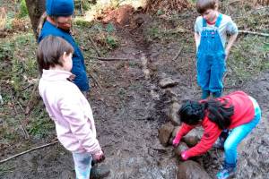 Third-graders service-learning on Lopez Hill Trails