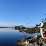 Aiden Santos of Anacortes went fishing at Cranberry Lake in Deception Pass State Park last Saturday. The state park would be used as a Navy training site along with 27 others under a new 5-year proposal.