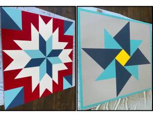 Contributed photo
This years barn quilts that we are raffling off.