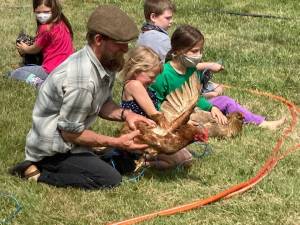 Lopez History Museum/Contributed photo
2021 old fashioned games day chicken race.