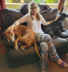 Contributed photo
Michele Smith with her dogs August, Raelynn and Shelby.