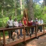Contributed photo by San Juan County
Volunteers rebuild bridge at Odlin Park.