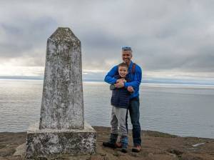 Contributed photo by Craig Citro
Craig Citro with son Xander at Iceberg Point.