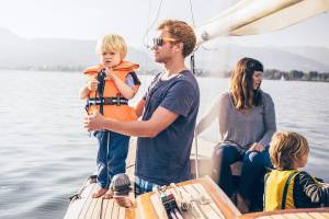 Boat safety stock image