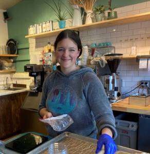 Contributed photo
Morgen at one of her numerous jobs.