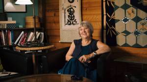 Patty Ward in her home.