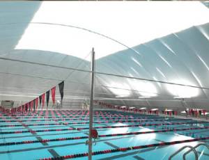 In cold weather, an air-inflated Arizon dome will provide a warm space to enjoy both pools. During the summer, the dome will be removed for open-air swimming. (Photo for representational purposes only).