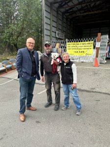CONTRIBUTED PHOTO
Governor Inslee, District Manager Ric Carr and Board Chair Pam Stewart at Take It or Leave It