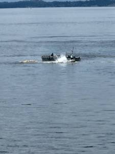 Kelley Balcomb-Bartok / Staff photo
The ALEUTIAN ISLE fishing boat just moments before it sank off the west side of San Juan Island.