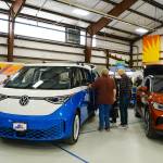Volkswagon electric vehicles on showcase for co-op members to check out the latest in electric vehicle technology. Contributed photo.
