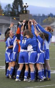 The 2009 1B/2B girls soccer State Champions.