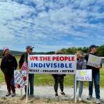 Contributed photo.
Protestors march in the No Kings parade on Saturday, June 14.