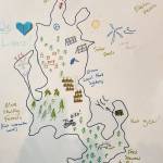 Contributed photo.
Map of Lopez Islands future and climate actions created by crew members of YCC as a result of facilitated Climate Fresk and COMPASS exercises.