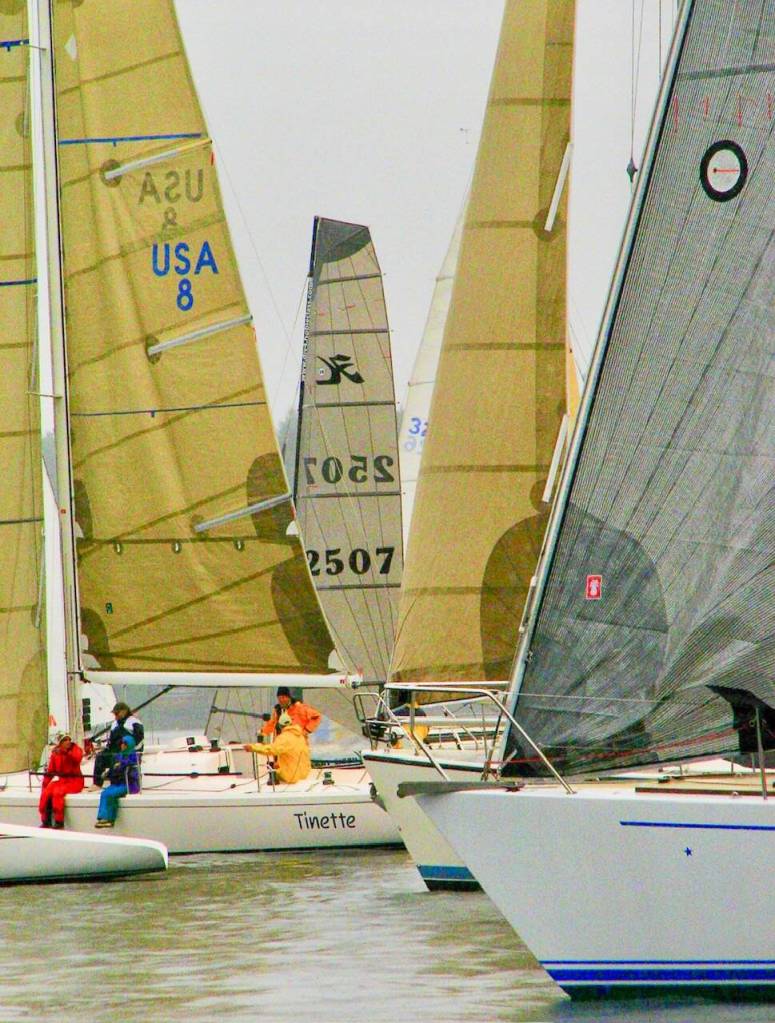 Contributed photo.
Sailboats prepare to race in one of the Annual Shaw Island Classic Races.