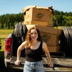 Contributed photo.
Owners of Madrone Cellars & Cider, Amy (pictured above) and her husband, Shaun, are inviting visitors to explore their operations and enjoy tastings of their award-winning wine, cider and natural seltzer during the San Juan Island Farm Tours.