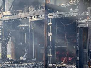 Contributed photo.
The aftermath of the fire.