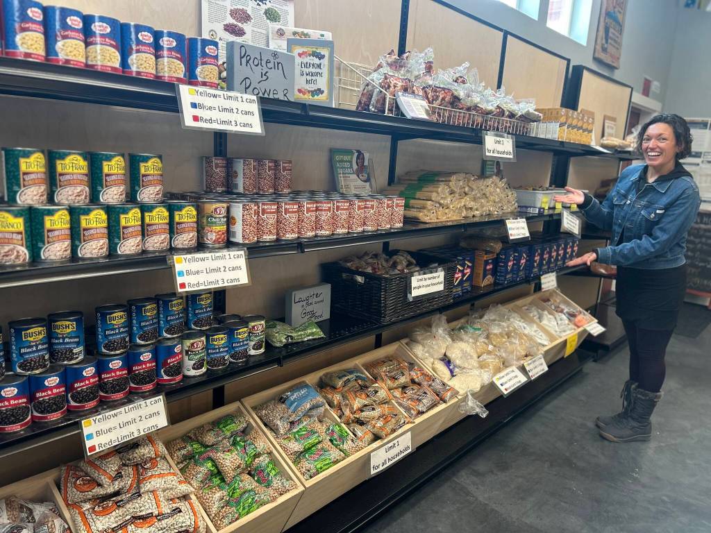 Kristina Stucki \ Staff photo.
Rachelle Radonski at the Friday Harbor Food Bank.