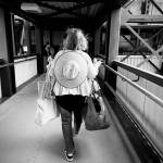 Darrell Kirk photo.
Foot passengers board the ferry.