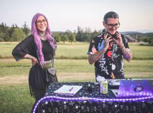 Contributed photo. 
Sara Rose and Dylan at a DJ event.
Contributed photo.
Sara Rose and Dylan at a DJ event.