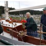 Ken Kortge photos.
Molly and Steven Brouwer on their boat, Wren.