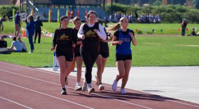 Darrell Kirk photo.
Lopez Lobos at a recent track and field meet at Orcas School.