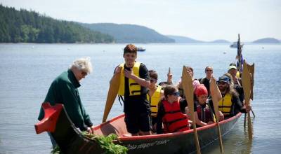Darrell Kirk photo.
Community members come together for the Gathering of the Eagles.
