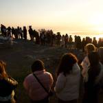 Darrell Kirk photo.
Sacred Sunrise Ceremony at Mount Constitution during the Gathering on the Eagles in late May of this year.