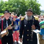 Darrell Kirk photo.
Paul Magid (far right) at the 2026 Orcas Island Solstice Parade.